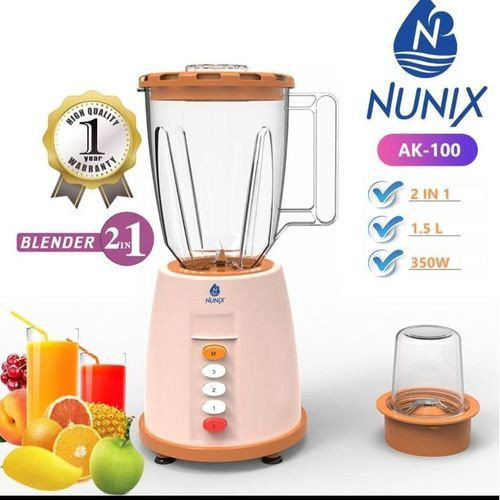 Nunix 2 In 1 Blender With Grinding Machine 1.5 Ltrs